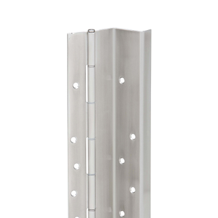 Product image of 711 Full Surface Swing Clear Pin & Barrel Continuous Hinge with Edge Guard