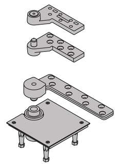 Product image of 7237F Fire-Rated Top Header Mount & Bottom Mortised Cement Case Mount, 3/4