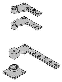 Product image of 7244F Fire-Rated Top Header & Bottom Base Mount, 1-1/2