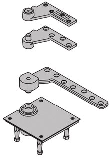 Product image of 7245F Fire-Rated Top Header & Bottom Base Mount, 1-1/2