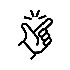 Fingers snapping to show ease, simplicity or convenience